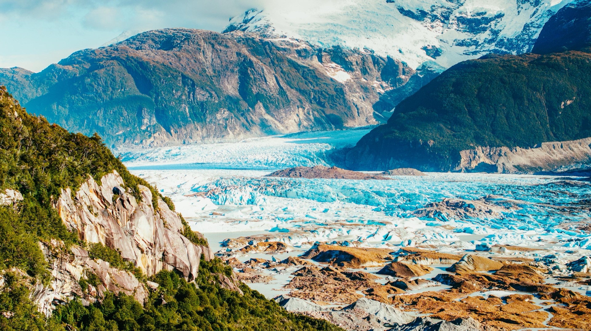 Sobrevuelo por Campos de Hielo Sur